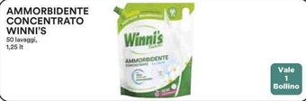Coop AMMORBIDENTE CONCENTRATO WINNI'S 50 lavaggi, 1,25 lt offerta