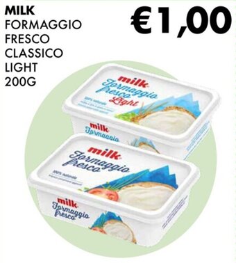 Eté MILK FORMAGGIO FRESCO CLASSICO LIGHT 200G offerta