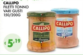 Eté CALLIPO FILETTI TONNO VARI GUSTI 150/200G offerta