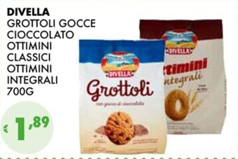 Eté DIVELLA GROTTOLI GOCCE CIOCCOLATO OTTIMINI INTEGRALI 700G offerta