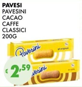 Eté PAVESI PAVESINI CACAO CAFFE CLASSICI 200G offerta