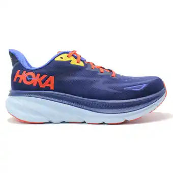 Decathlon Scarpa da running uomo clifton 9 wide blu rosso offerta