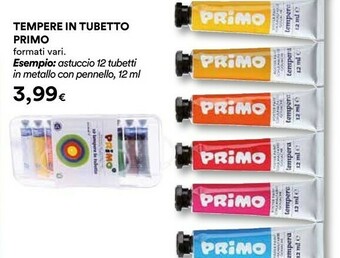 Coop Primo Tempere In Tubetto offerta