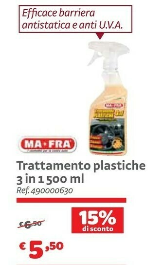 Bricocenter MA-FRA Trattamento Plastiche 3 In 1 500ml offerta