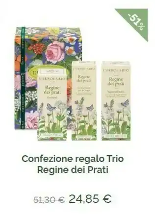 L’Erbolario Gift Box Trio Regine Dei Prati Doccia Gel