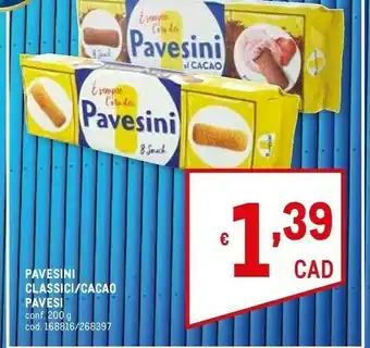 Metro Pavesi Pavesini offerta
