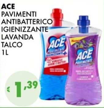 Eté ACE PAVIMENTI ANTIBATTERICO IGIENIZZANTE LAVANDA TALCO 1L offerta