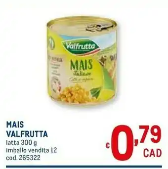 Metro Valfrutta Mais offerta