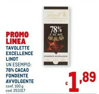 Metro Lindt Cioccolato offerta
