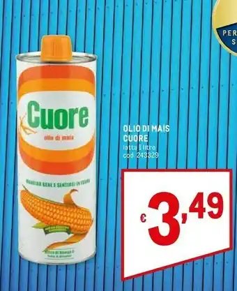 Metro Cuore Olio Di Mais offerta