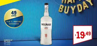 Metro Molinari Sambuca Extra offerta