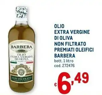 Barbera Olio Extra Vergine Di Oliva Biologico
