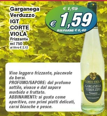 Corte viola Garganega Verduzzo IGT Frizzante