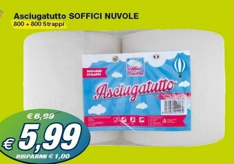 Prix Quality Soffici Nuvole Asciugatutto offerta