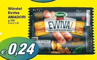 Prix Quality Amadori Wurstel Evviva offerta