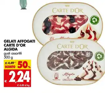 Tigros Algida Carte D'Or Affogato Mirtillo 500 G(ml) offerta