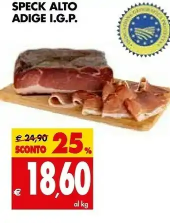 Tigros Speck Alto Adige offerta