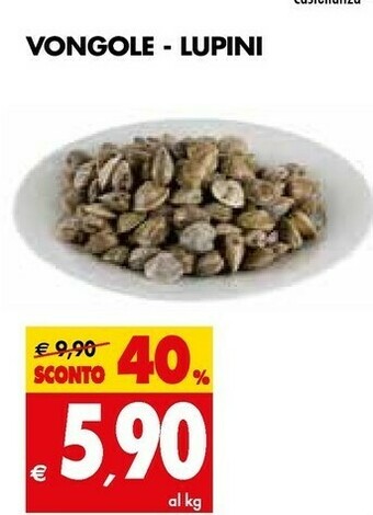 Tigros Vongole/ Lupini offerta
