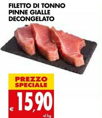 Tigros Filetto Di Tonno Pinne Gialle Decongelato offerta