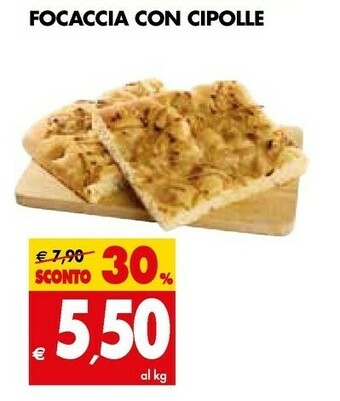 Tigros Focaccia Con Cipolle offerta