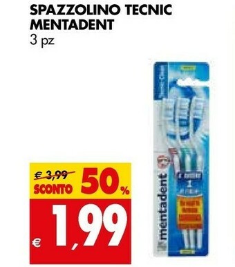 Tigros Mentadent Spazzolino Tecnic offerta