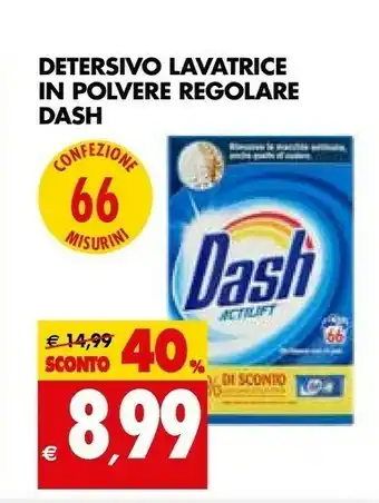 Tigros Dash Detersivo Lavatrice In Polvere Regolare offerta