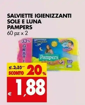 Tigros Pampers Salviette Igienizzanti Sole E Luna offerta