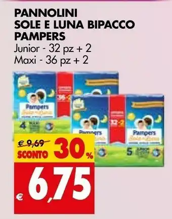 Tigros Pampers Pannolini Sole E Luna Bipacco offerta