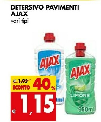 Tigros Ajax Detersivo Pavimenti offerta