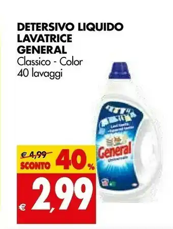 Tigros General Detersivo Liquido Lavatrice offerta