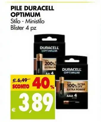 Tigros Duracell Pile Optimum offerta