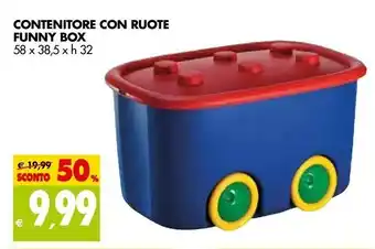 Tigros Funny Box Contenitore Con Ruote offerta