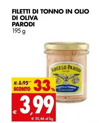 Tigros Angelo parodi Tonno In Olio Di Oliva offerta
