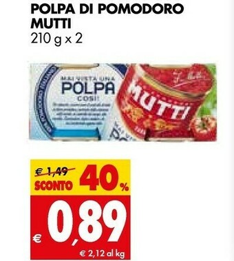 Tigros Mutti Polpa Di Pomodoro offerta