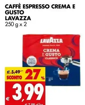 Tigros Lavazza Espresso Crema E Gusto Forte 500 G(ml) offerta