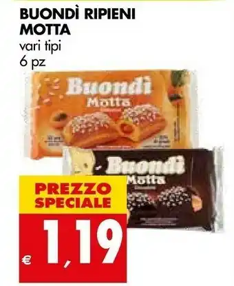 Tigros Motta Buondì Cioccolato offerta
