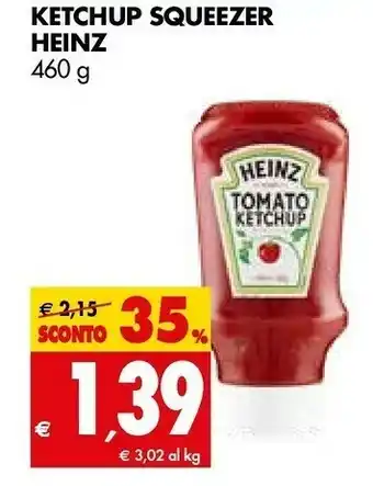 Tigros Heinz Tomato Ketchup 460 G(ml) offerta