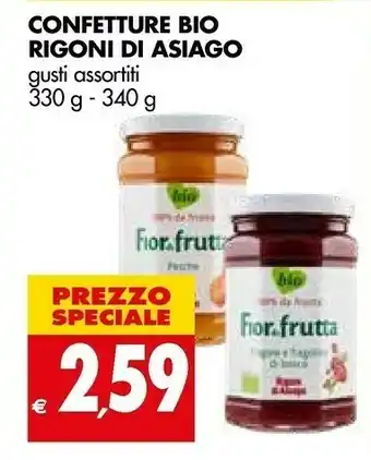 Tigros Rigoni Di Asiago Confetture Bio Pesche offerta