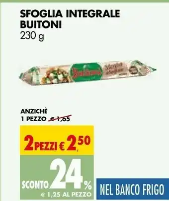 Tigros Buitoni Sfoglia Integrale 230g offerta