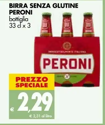 Tigros Peroni Birra Senza Glutine 330 G(ml) offerta