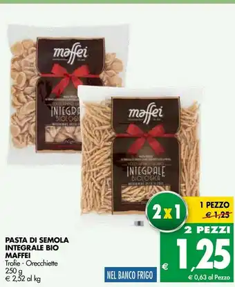 Tigros Maffei Trofie Pasta Integrale Biologica offerta