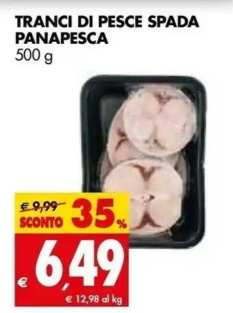 Tigros Tranci Di Pesce Spada Panapesca offerta