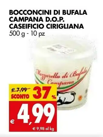 Tigros Cirigliana Mozzarella Di Bufala Campana offerta