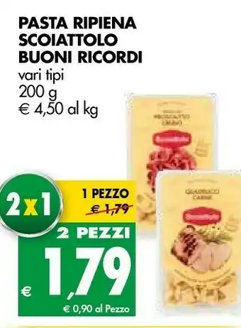 Tigros Scoiattolo Pasta Ripiena Buoni Ricordi offerta