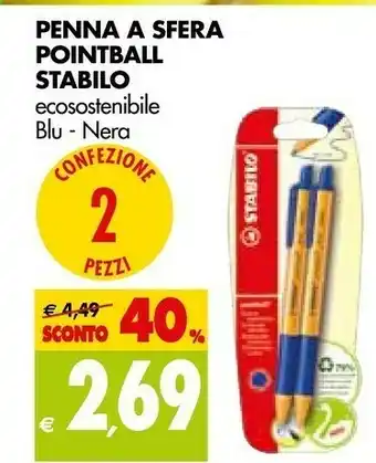 Tigros Stabilo Penna A Sfera Pointball offerta
