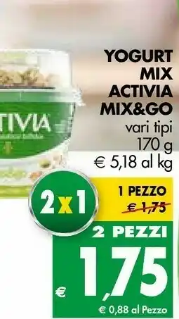 Tigros Activia Mix & Go Granola & Miele 170 G(ml) offerta