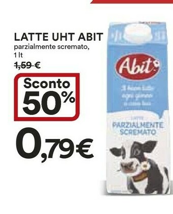 Coop Abit Latte parzialmente scremato offerta