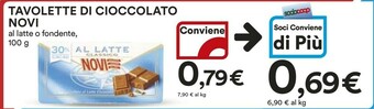 Coop Novi Cioccolato offerta