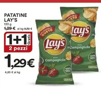 Coop Lay's Patatine Ricetta Campagnola 133 G(ml) offerta