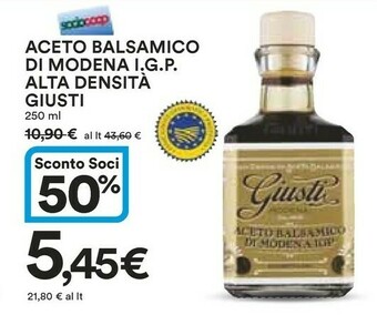 Coop Casa Modena Aceto balsamico offerta
